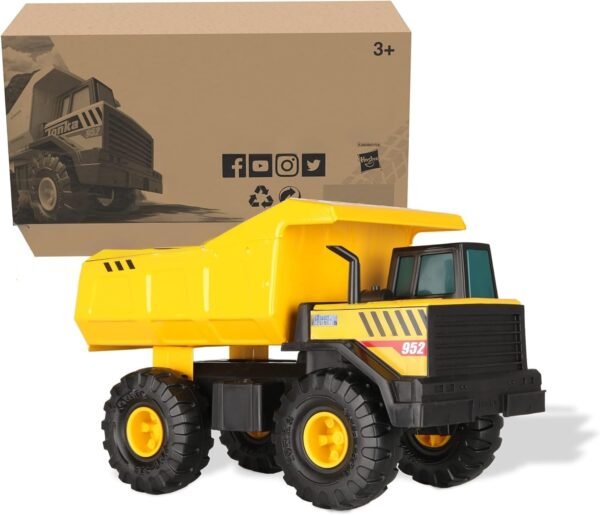 Mighty Dump Truck Toy, Real Steel Construction, (30×16×14 cm) Ages 3 and Up  – ClickWix