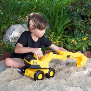 Big Size Kids Unbreakable Dump Truck and Excavator Toy Set